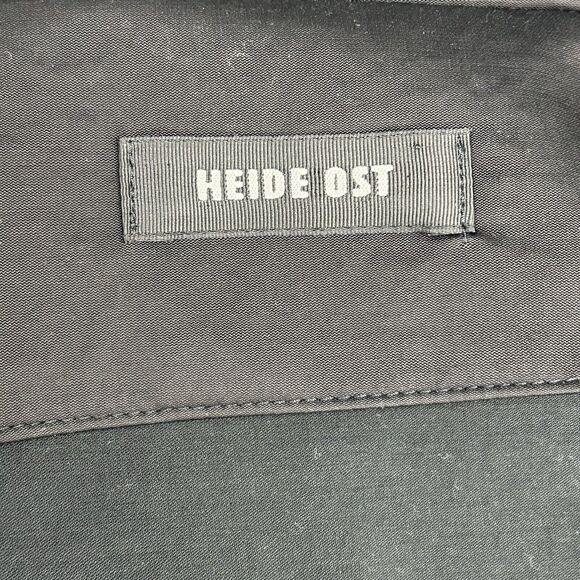 Heide Ost Skirt Jacket Set Pleated Maxi Women Medium Black Designer - Picture 9 of 15